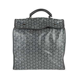 Goyard Leather Backpack Gray White